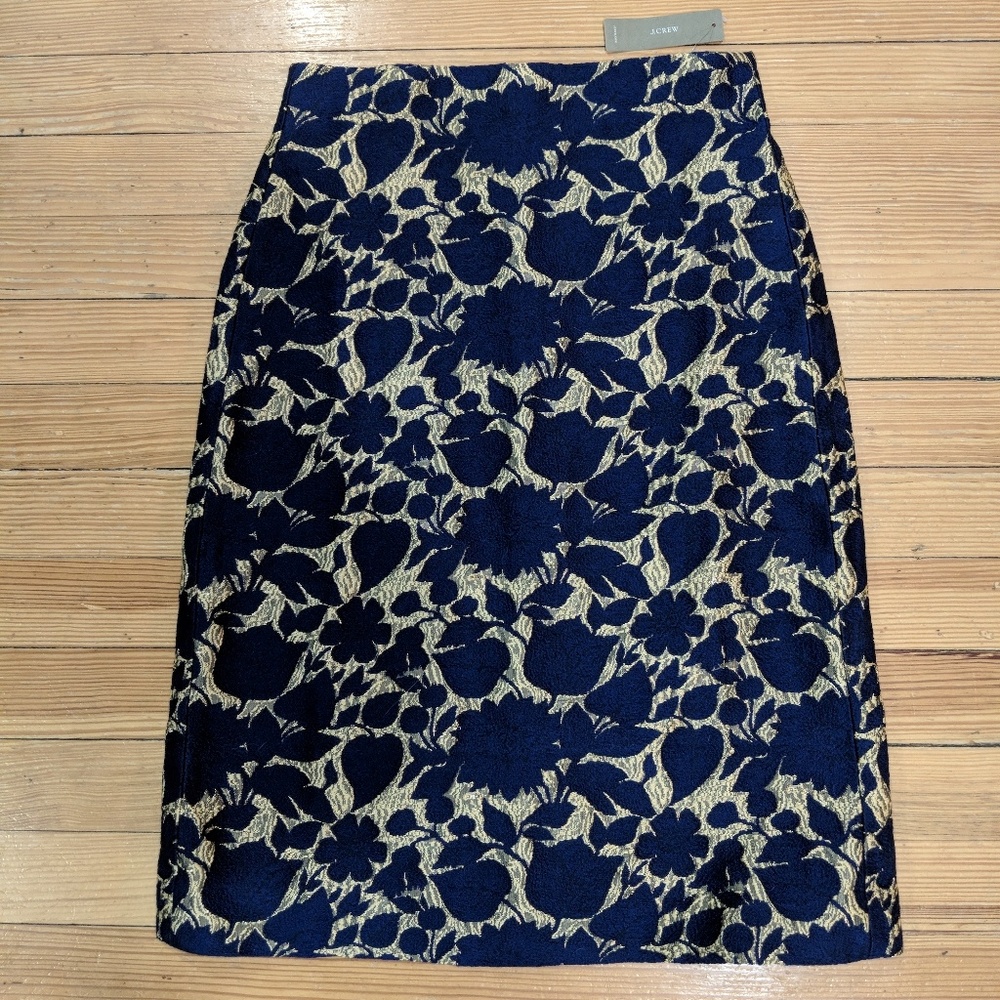 J Crew skirt in floral jacquard F5911 size 0 NWT